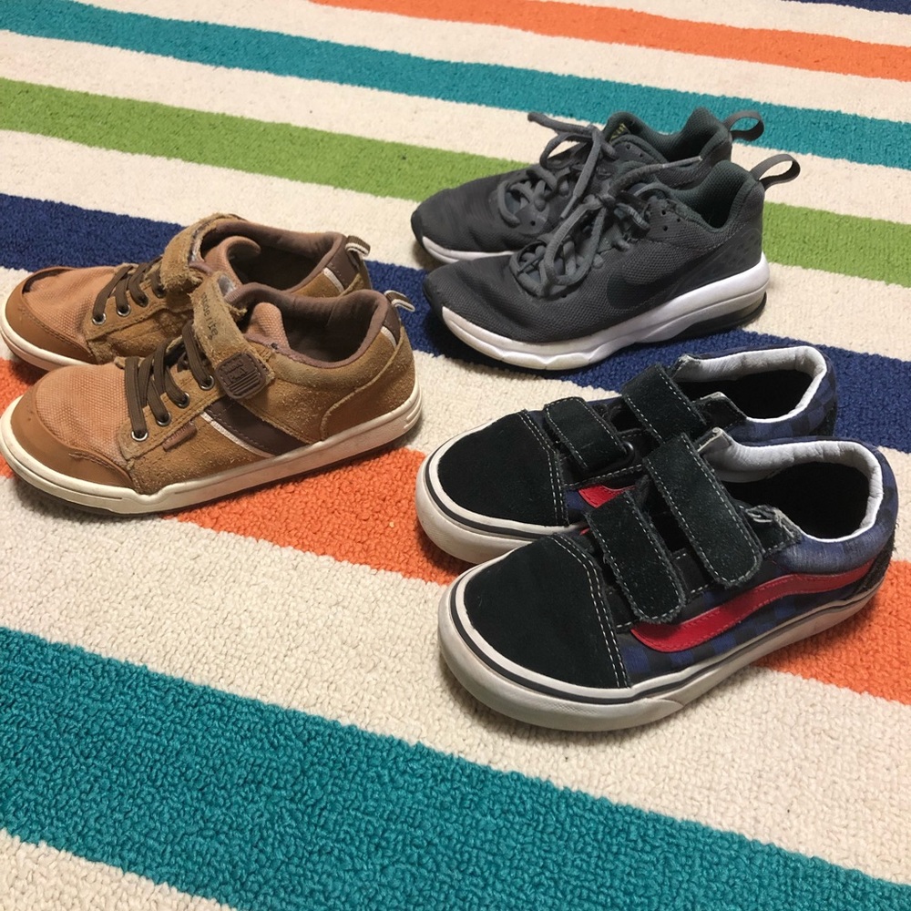 3 Pairs of Boys Shoes- all 12.5 (little boy)